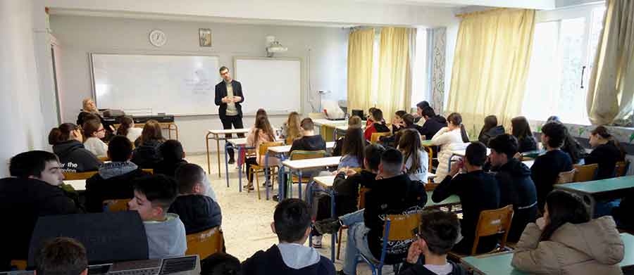 Η ΔΕΥΑ Κιλελέρ ενημέρωσε τους μαθητές/τριες του γυμνασίου – λυκείου της Νίκαιας για  το έργο του βιολογικού καθαρισμού και την αξιοποίηση του νερού
