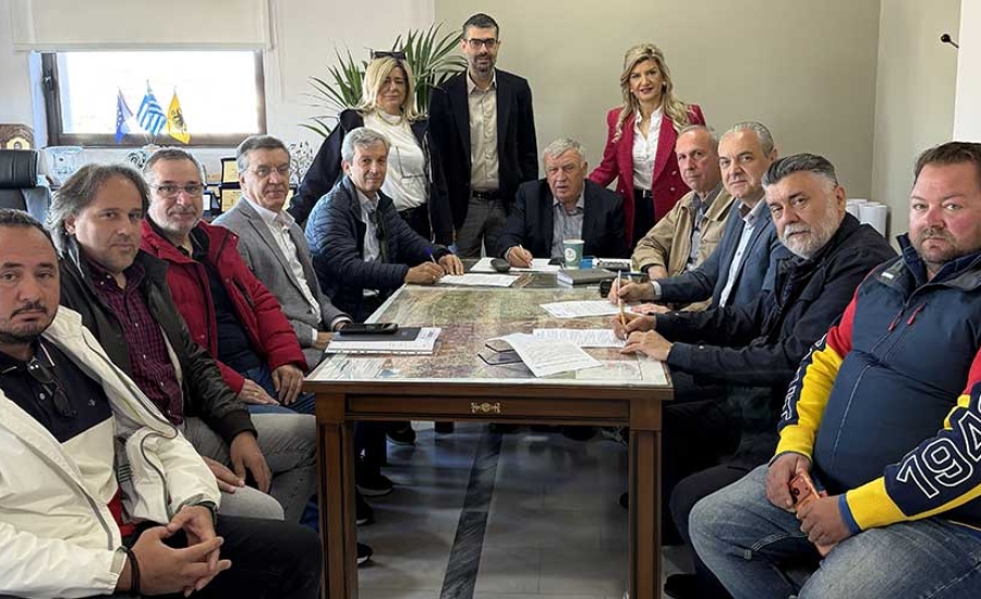 Υπογραφή σύμβασης για το έργο «Αντικατάσταση εσωτερικού δικτύου ύδρευσης ΤΚ Χάλκης» Δήμου Κιλελέρ
